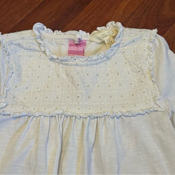 MATILDA JANE SIZE 4 Make Believe Playin House Top Cream Eyelet Shirt - Picture 7 of 14